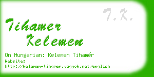 tihamer kelemen business card